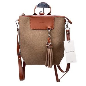 Graf Lantz Bedford Mini Backpack and Tassel Keychain Cumin